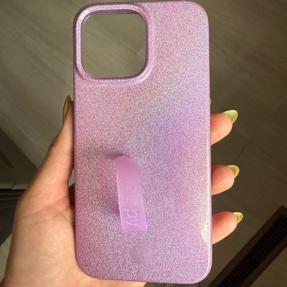 Loopy Case Purple Glitter Phone Case